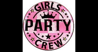 Light up button Girls Party Crew met licht
