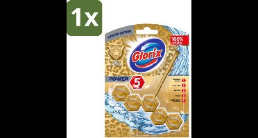 Glorix - Power 5 - Toiletblok - Gold & Fresh - Limited Edition - Langdurige Frisheid - 1 Blok - 1 stuk