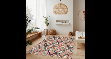 Stijlvol Wasbaar Antislip Vloerkleed Rechthoek – Katoen & Polypropyleen – Voor BinnenTeppichDik 296 6