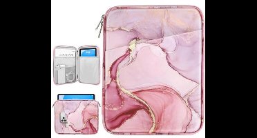 Draagtas voor 9-11 Inch Tablets - Geschikt voor iPad en Galaxy Tab - Cloudy Pink