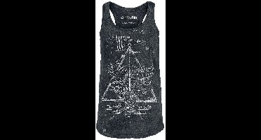 Harry Potter Deathly Hallows Dames Top - zwart - L