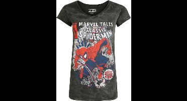 Spider-Man Classic Spider-Man Dames T-shirt - donkergrijs - 3XL