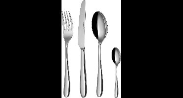 Sola Siena Bestekset 6 persoons - 24 delig - Zilverwit Premium Edelstaal 18/10 - Vaatwasserbestendig
