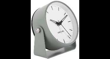 Karlsson Wekker Calm - Grijsjade - 9.5x10.5x11cm - Modern - Wekker voor slaapkamer - Wekkers