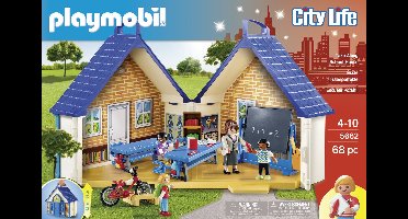 playmobil meeneem school - 5662 - playmobil - handige koffer