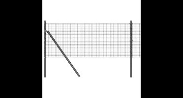 vidaXL - Hekpaal. - Grijs