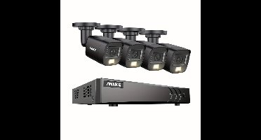 Beveiligingscamera – Camerabewaking – Bewakingscamera – Huisbeveiliging – CCTV Camera – 16 Kanaals – 8x 1080p Dual Light – AI Mens- en Voertuigdetectie – Nachtzicht 20 Meter