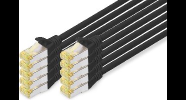 CAT6a sFTP kabel 0.5 meter Zwart