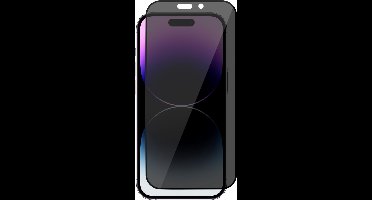 Privacy Screenprotector geschikt voor iPhone 14 Pro Max - Volledig Dekkende Gehard Glas Tempered Glass