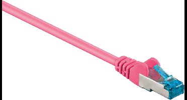 S/FTP CAT6a 10 Gigabit netwerkkabel / roze - LSZH - 7,5 meter