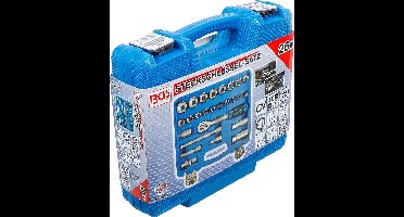 BGS Doppenset - 26-delig - Opname 3/8 - Blauw, Zwart