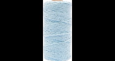 Vaessen Creative Macrame Touw - Lichtblauw - 3mmx100m