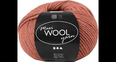 Creativ Company wolgaren donkerroze breigaren 125m 100g maxi kwaliteit.