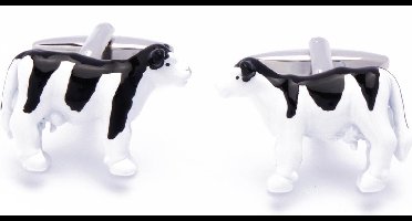 Manchetknopen - Koe Koeien Wit en Zwart