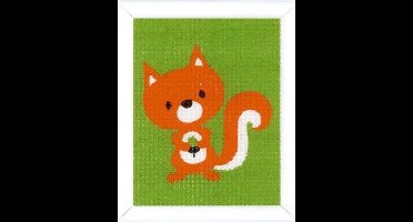 Vervaco - Stramien kit - Eekhoorntje - PN-0157758 - Borduren - Borduurpakket - Borduurpakket kind