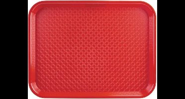 Kristallon dienblad polyprop 35 x 45cm rood - Horeca