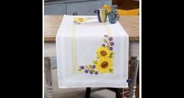 Vervaco - Loper kit - Zonnebloemen - PN-0147030 - Borduren - Borduurpakket - Borduurpakket volwassenen - Borduurpakket kind