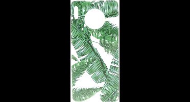 Shop4 - Geschikt voor Huawei Mate 30 Hoesje - Zachte Back Case Palmbladeren Transparant