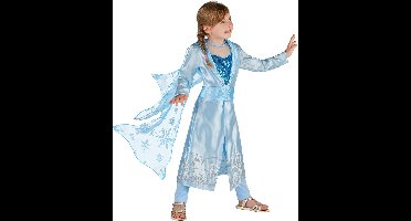 Vegaoo - Blauwe ijsprinses kostuum voor meisjes