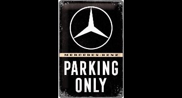 Wandbord - Mercedes-Benz Parking Only - 20x30 cm