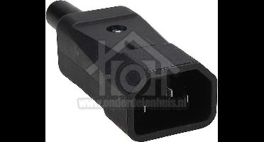 Universeel Stekker contra CEE 16A zwart Contra apparaat stekker I00076