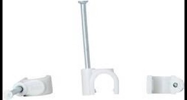 Kopp 342604087 Spijkerclip 342604087 Bundel-Ø (bereik) 4 tot 7 mm Grijs 50 stuk(s)