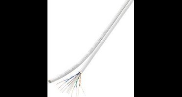 TRU COMPONENTS Netwerkkabel CAT 6 U/UTP 8 x 2 x 0.196 mm² Wit 100 m