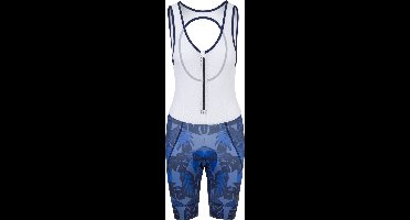 AGU Prime Fietsbroek met Zeem Dames Trend - Met Bretels - Blauw - XS