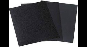 wolfcraft - Set schuurpapiervellen 16-delig, voor metaal/lak, nat-/droogschuren - 3119000