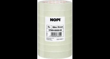 tesa 57889-00000-00 Zelfklevende folie Transparant (l x b) 66 m x 19 mm 8 stuk(s)