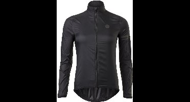 AGU Wind Fietsjack II Essential Dames - Zwart - XXL - Winddicht - Two-way Rits