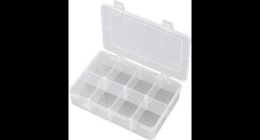 TRU COMPONENTS EKB-210 Assortimentsdoos (l x b x h) 185 x 133 x 42 mm Aantal vakken: 8 Variabele onderverdeling Inhoud