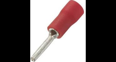 TRU COMPONENTS 739155 Stiftkabelschoen 0.50 mm² 1.50 mm² Deels geïsoleerd Rood 100 stuk(s)