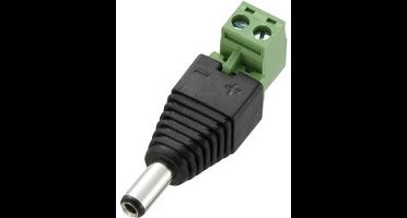 TRU COMPONENTS DC-11M-WT Laagspannings-connector Stekker, recht 5.5 mm 2.5 mm 1 stuk(s)