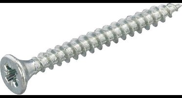 Hoenderdaal 0203.01.25601 Spaanplaatschroef - Platkop - Staal - Verzinkt - PZ2 - 4 x 40mm (200st)