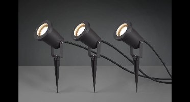 TRIO UBANGI - Spot - Antraciet - excl. 3x GU10 4,9W - Buitenverlichting - IP65