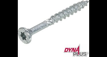 Dynaplus - Unischroeven - Torx 25 platkop - 4,5 x 40mm - Verzinkt - Deeldraad (200 stuks)