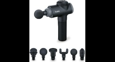 Beurer MG 180 Massage Gun - Massageapparaat - Triggerpoints - 4 Intensiteitsniveaus - Tot 3.200 impulsen per minuut - 6 Opzetstukken - Tot 3 uur draadloos gebruik - 3 Jaar garantie