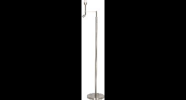 Light & Living Vloerlamp Montana - Zilver - 30x25x140cm - Modern - Staande lamp voor Woonkamer - Slaapkamer