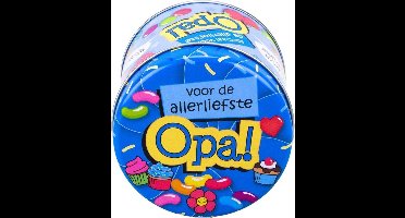 Paper Dreams Snoepblik Opa 9 X 9 X 7,5 Cm Aluminium Blauw