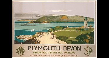 Pyramid Poster - Plymouth - 80 X 60 Cm - Multicolor