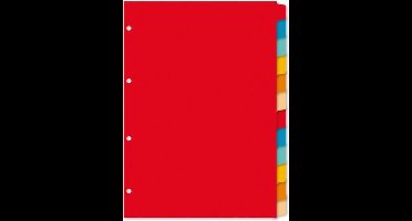 Kangaro tabbladden - A4 - blanco - 12-delig - karton 180 grams - 4-gaats - PE412