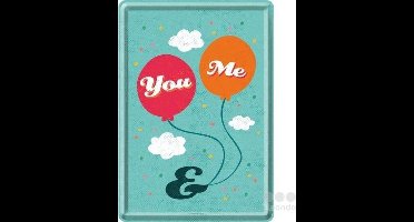 Nostalgic Art Metalen Postkaart You & Me 10x14 cm