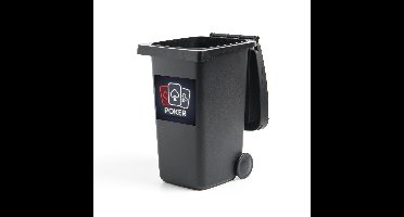 Container sticker Poker illustratie - Een illustratie van een symbool van poker Klikosticker - 40x40 cm - kliko sticker - weerbestendige containersticker