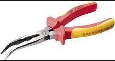 TOOLCRAFT TO-6796773 Telefoontang VDE 40° gebogen Chroom-vanadium staal 200 mm