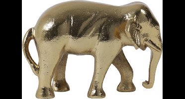 Ornament 22 x 14 x 15 cm Elephant gold Light & Living