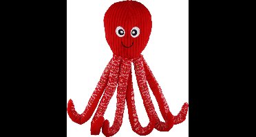 Flamingo Pulpa - Speelgoed Honden - Kerst Hs Pulpa Octopus Rood 16,5x11,4x50,8cm - 1st - 139374 - 1st
