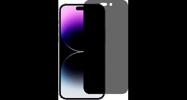 Geschikt voor iPhone 15 Tempered Glass Screenprotector - Privacy