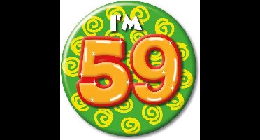 Button klein - i'm 59 Leeftijd Fun gifts