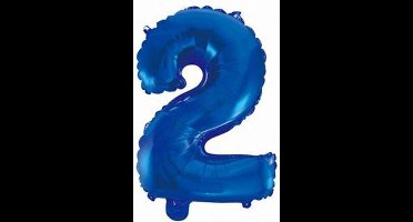 We fiesta Folie 2 ballon Blauw 41 cm
